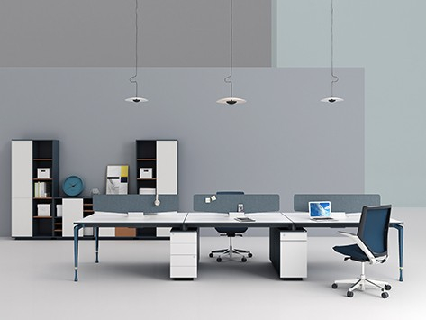 辦公職員桌-曲美